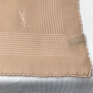 Mens silk pocket square YSL